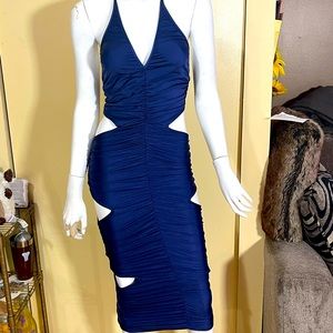 Cut out skin tight maxi dress